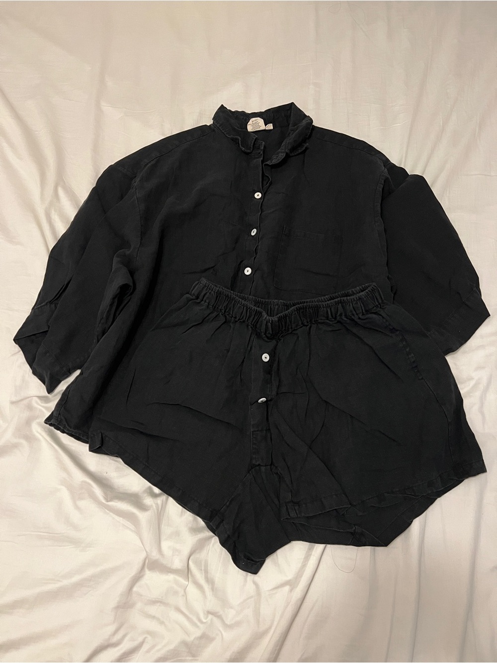 Deiji Studios 03 Linen Set - Deep Black - Picture 2 of 10